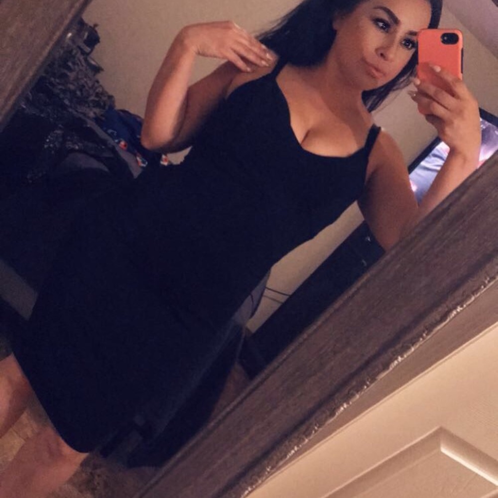 Black Pencil form fitting dress